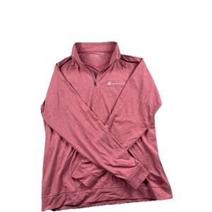 Holderness & Bourne Westland‎ Port 1/4 Zip Pullover Golf Heather Red Men's Large